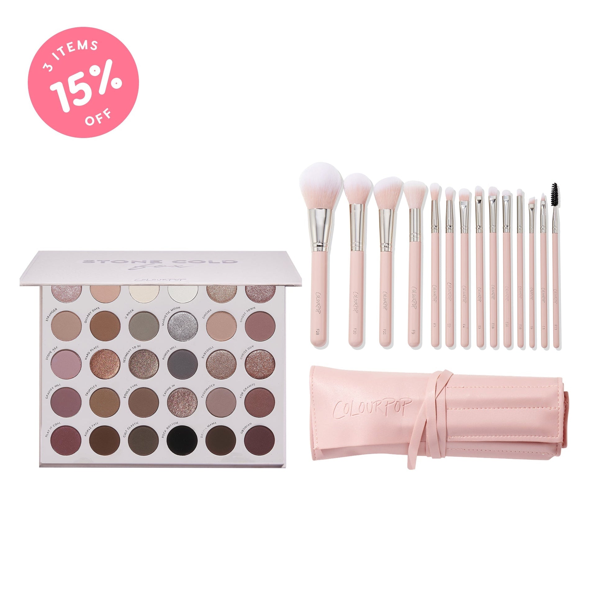 Megapalette and Brush Roll Bundle